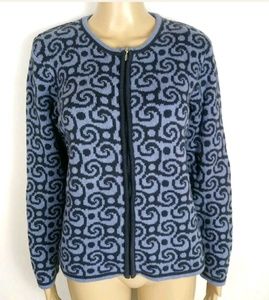 Talbots zip up sweater size m